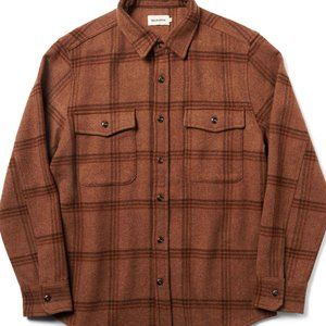 The Maritime Shirt Jacket in Espresso Plaid Wool
